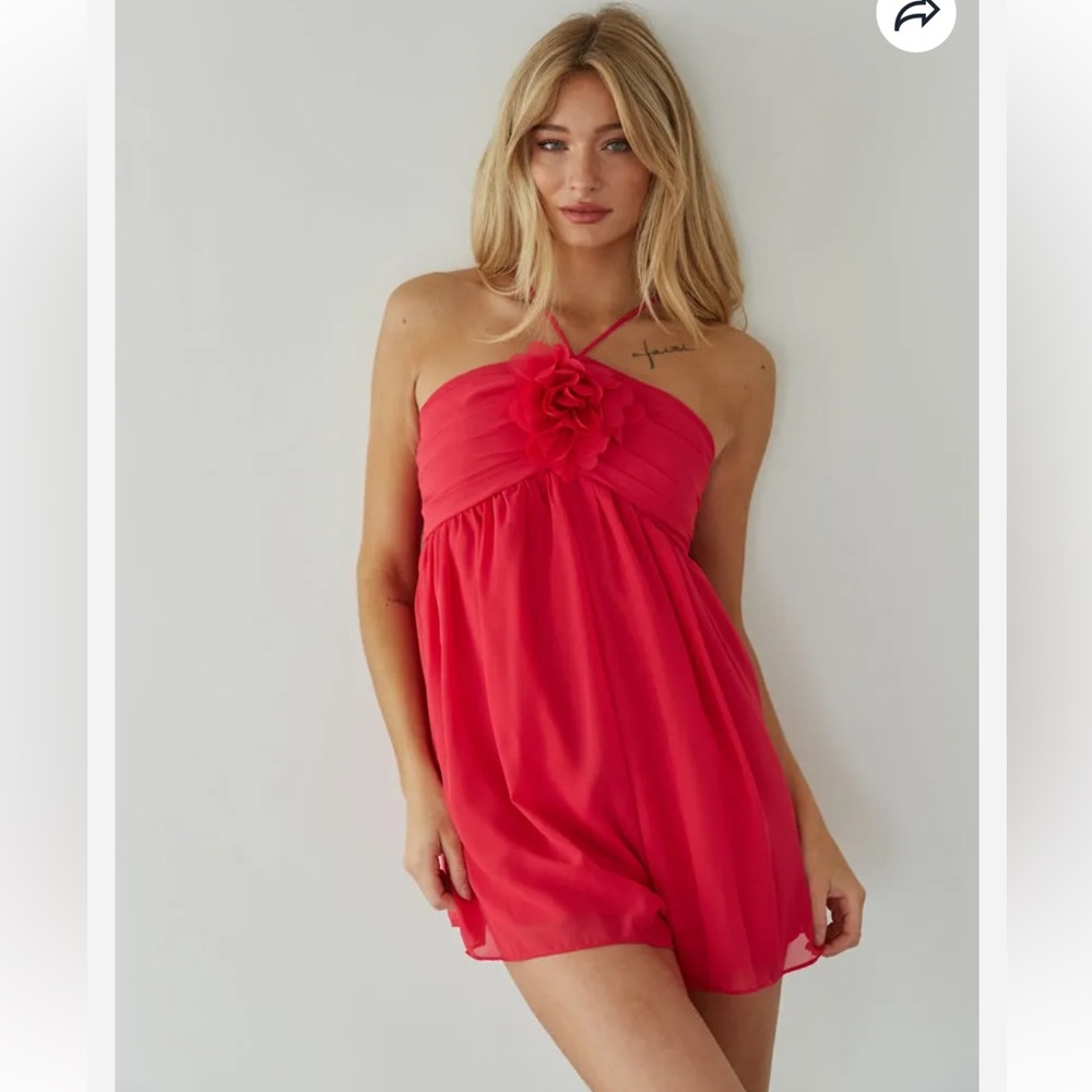 DO+BE Hot pink‎ Mini Dress/Shorts NWT
